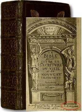 1687 Bible auctioned at eBay for $2,800.