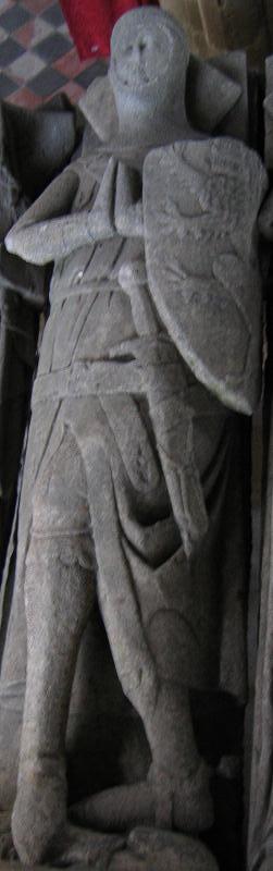 Effigy of Adam, at the Everingham tombs at Laxton