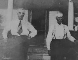 Henry & brother Ira at George Graves home in Onaway, MI, 1920's